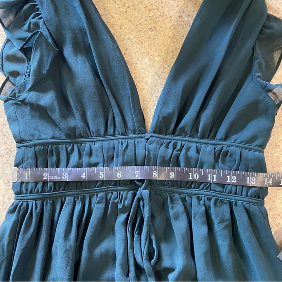 Lulus I'm All Yours Emerald Green Ruffled Maxi Dress - Picture 9 of 14